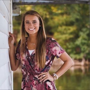 Floral Romper with Maxi Cape